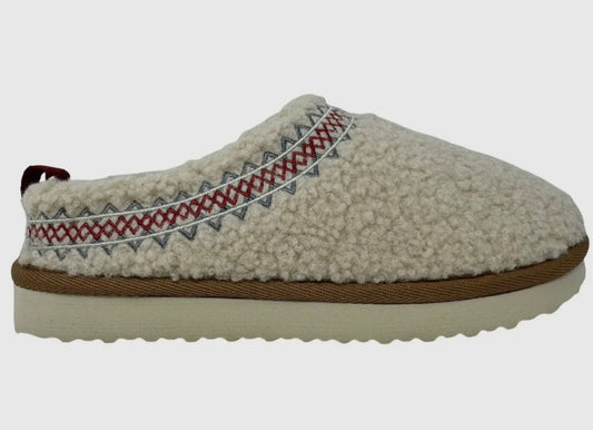 Very G Cuddle Cream Fuzzy Slip Ons