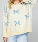 Light Blue Bow Knit Sweater