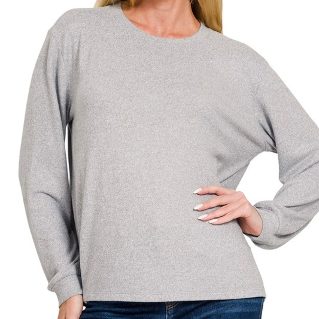 Relaxed Fit Long Sleeve Tee