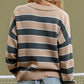 Lightweight Striped Polo Sweater