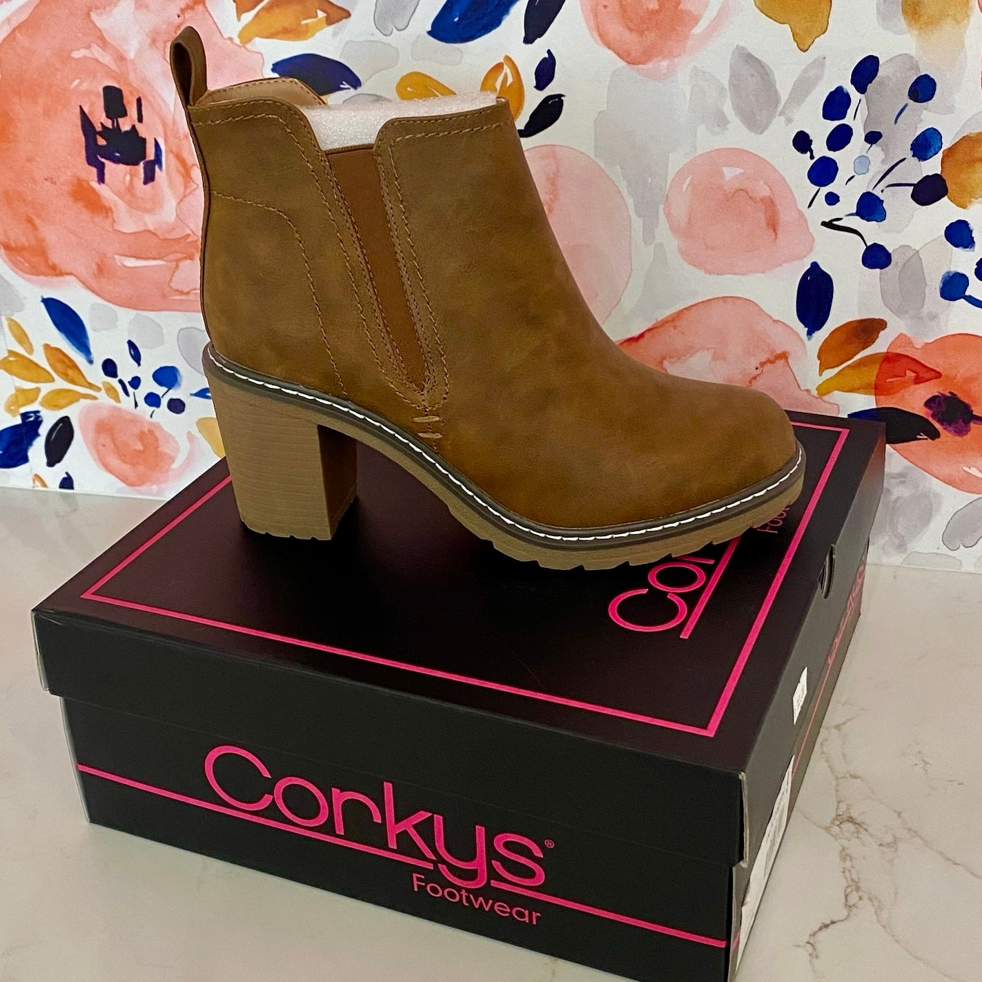 Corkys Bite Me Dark Cognac Boots