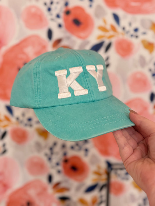 Teal KY Pineapple Paisley Baseball Hat