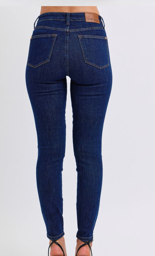 Judy Blue Mid Rise Tummy Control Classic Skinny Jeans - 88894