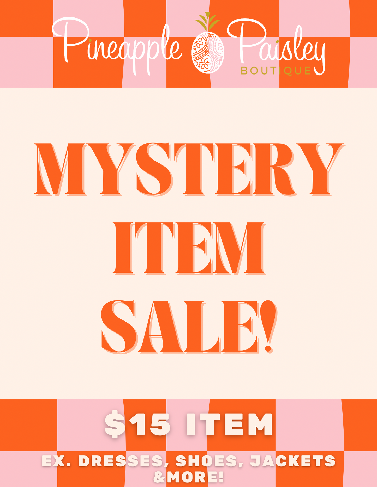 MYSTERY ITEM SALE! 🎉