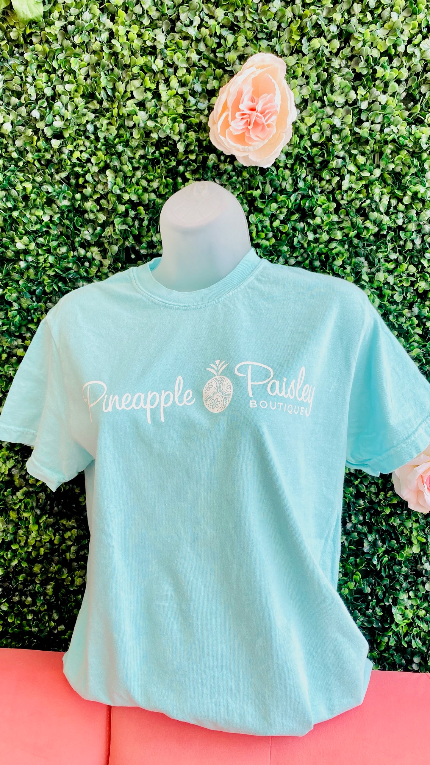 Pineapple Paisley Logo Short Sleeve Tees