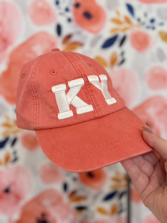 Coral KY Pineapple Paisley Baseball Hat