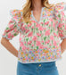 Mixed Floral Print Blouse