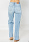 Judy Blue High Waisted Rigid 90’s Distressed Straight Jeans - 88671