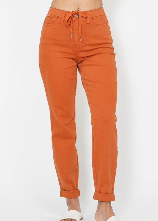 Judy Blue Orange High Waisted Joggers - 88911