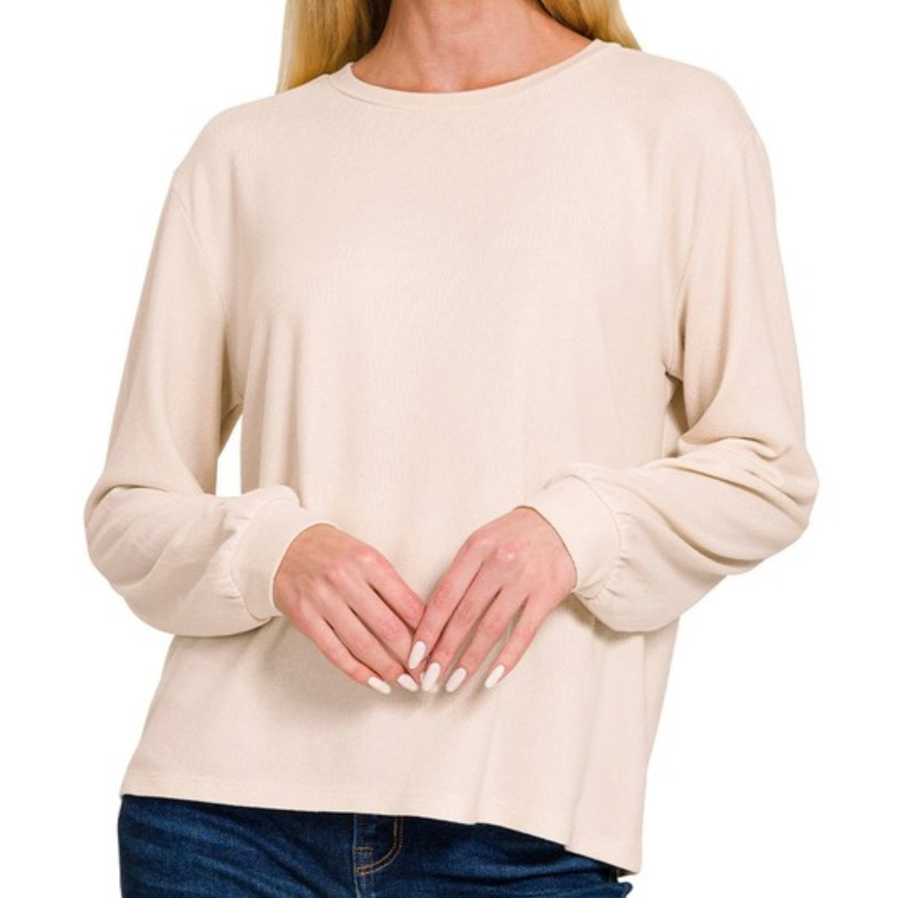 Relaxed Fit Long Sleeve Tee