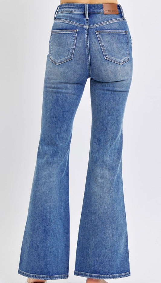 Judy Blue High Waisted Tummy Control Flare Jeans - 88855