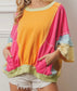 Summer Color-Block Pullover Short Sleeve