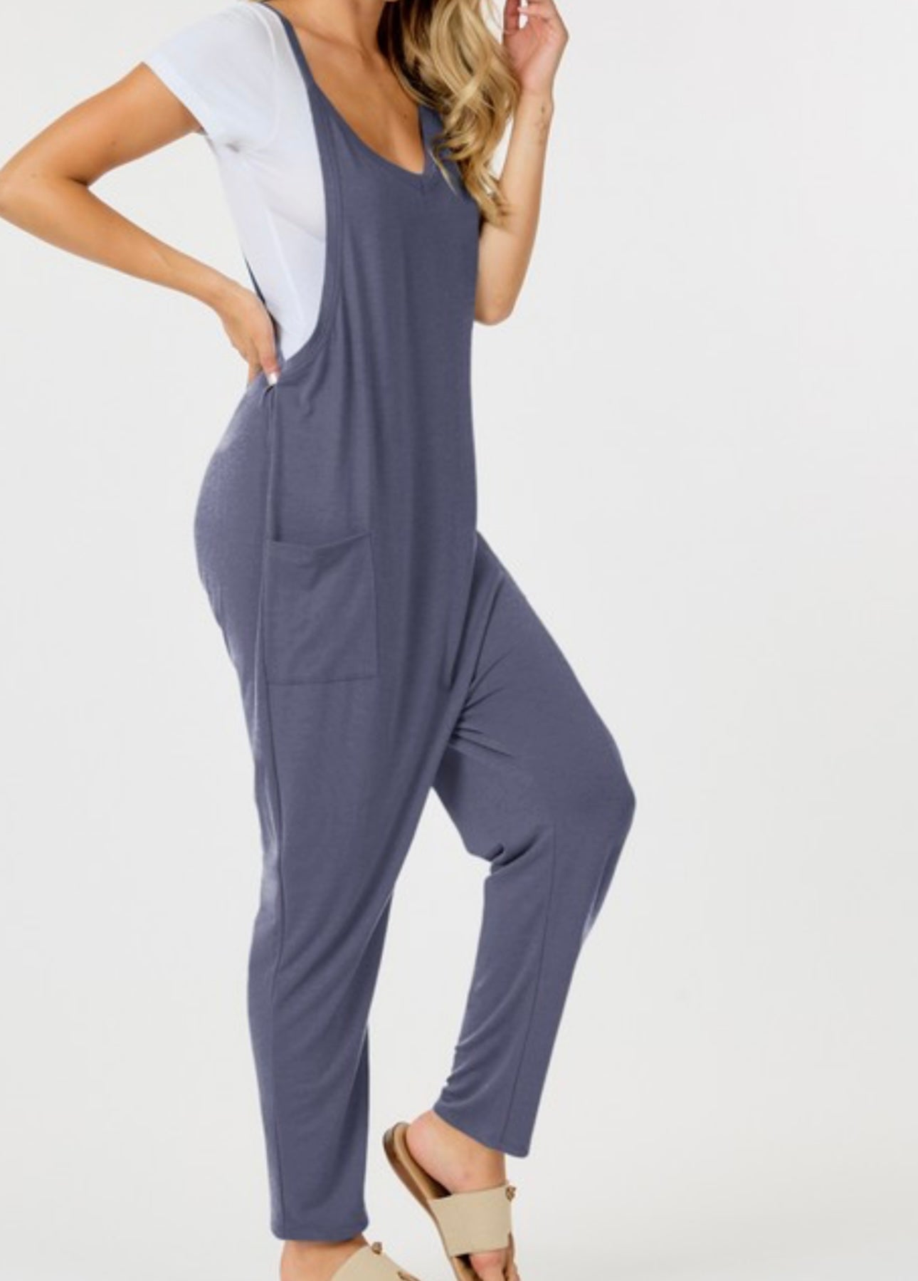 Solid Loose Fit Jumpsuit