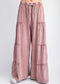 Mineral Washed Tiered Pants