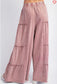 Mineral Washed Tiered Pants