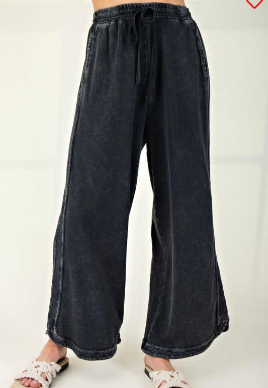 Mineral Wash Terry Knit Pants